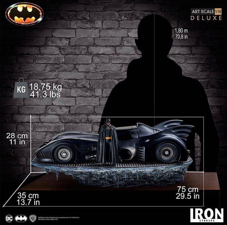 Iron Studios presenta edición especial de Batman y Batmobile 10