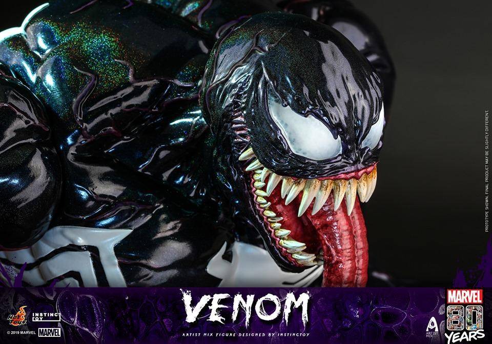 Conoce la figura de 80° aniversario de Venom diseñado por INSTINCTOY.