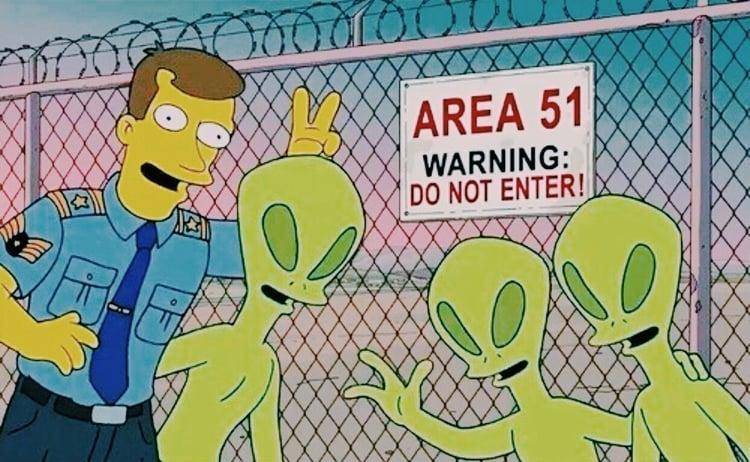 Área 51, Simpsons
