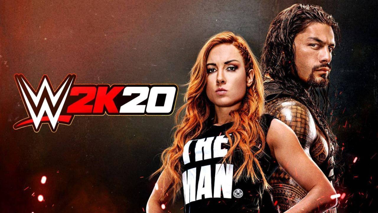 WWE 2K20 Cover (Becky Lynch & Roman Reigns)