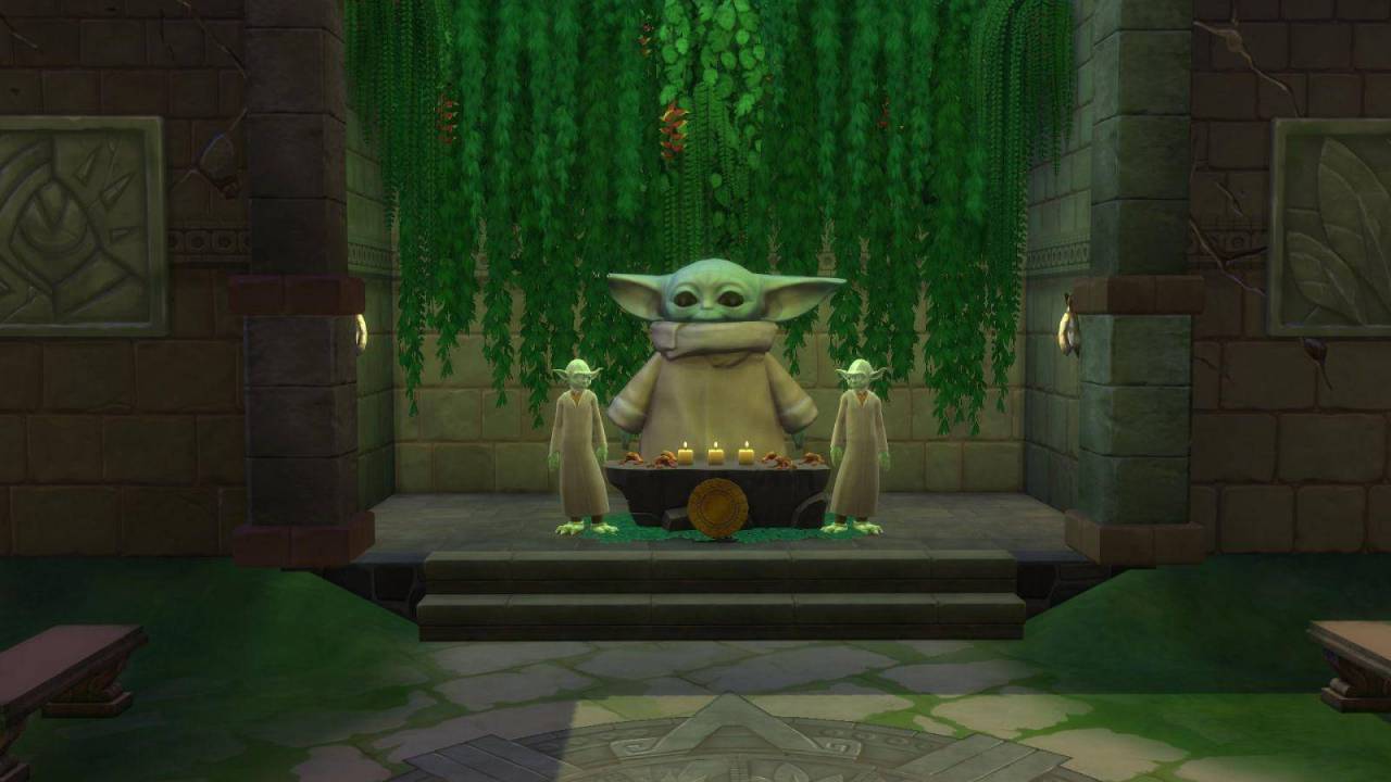 The Sims 4: Jugadores crean culto a 'Baby Yoda' 1