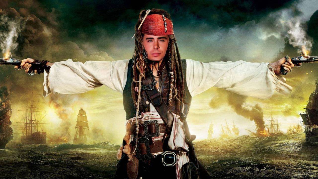 Zac Efron, Jack Sparrow, Piratas del Caribe