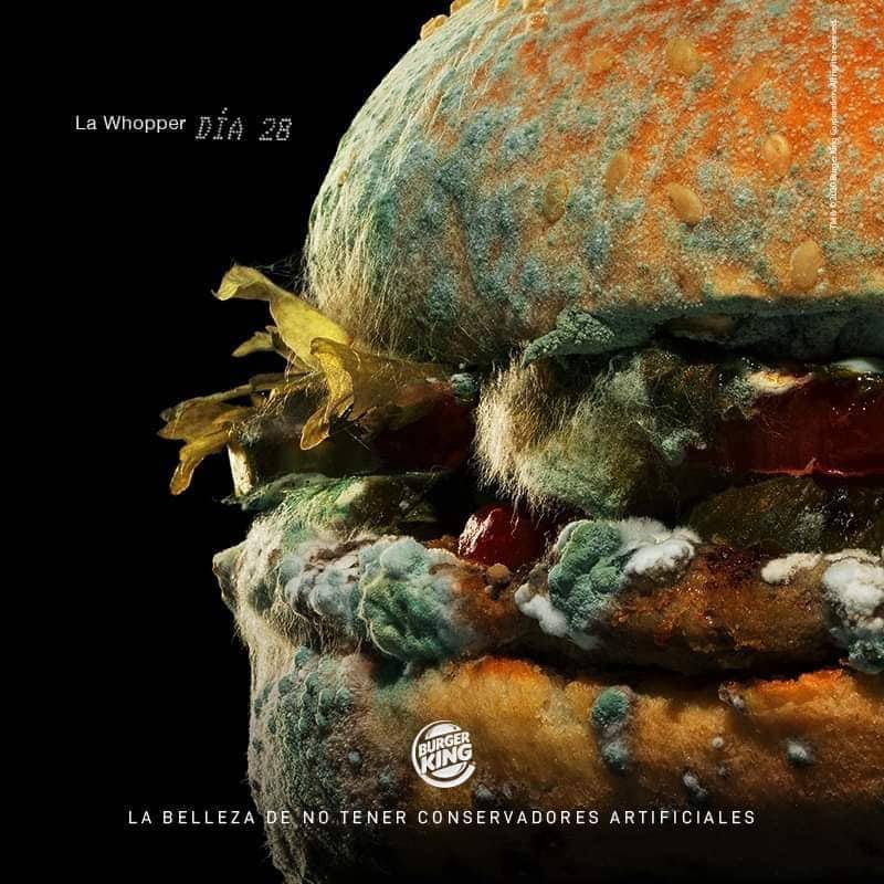 Hamburguesa podrida: La nueva publicidad de Burger King 1