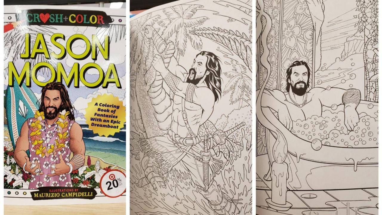 Libérate del estrés con el libro de colorear de Jason Momoa