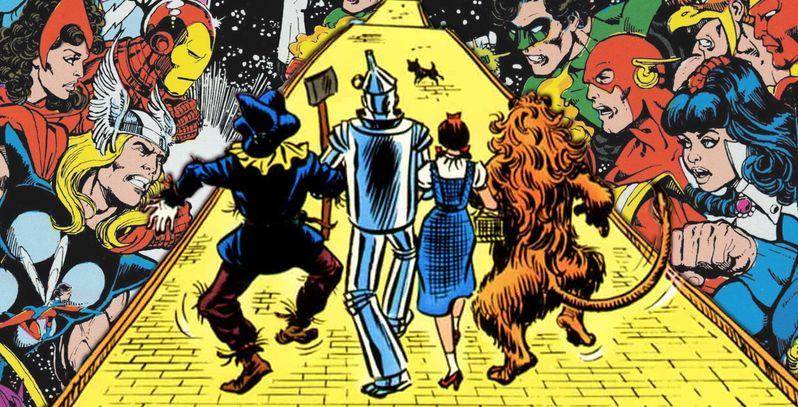 The Wizard of Oz: el primer crossover entre Marvel y DC de 1975