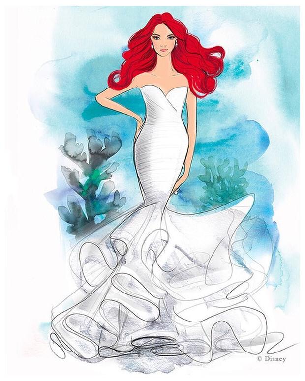 Disney lanzará línea de vestidos para novia inspirados en sus princesas 2