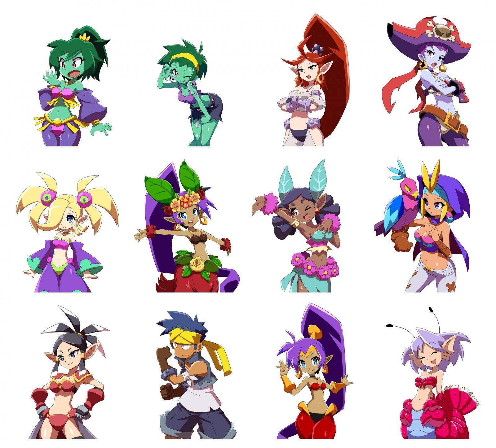 Shantae and the seven sirens Personajes