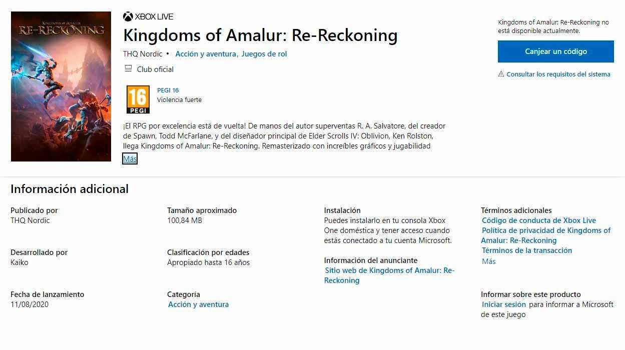 kingdoms of amalur: re-Reckoning