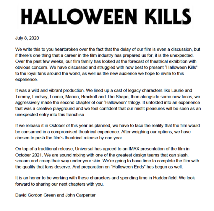 Halloween Kills: Universal