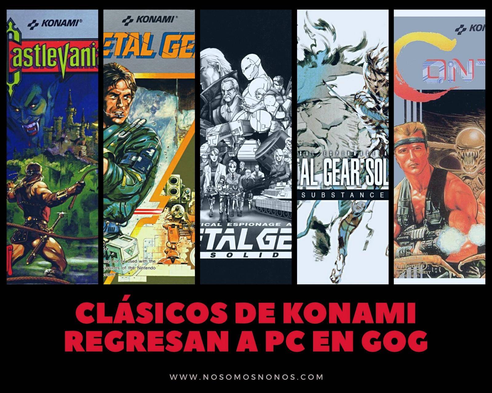 ¡Konami y GOG confirman el regreso de Metal Gear Solid, Castlevania y Contra!