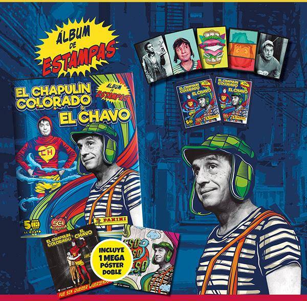¡No contaban con su astucia! Panini presenta álbum edición 50 Años de El Chapulín Colorado y El Chavo 1