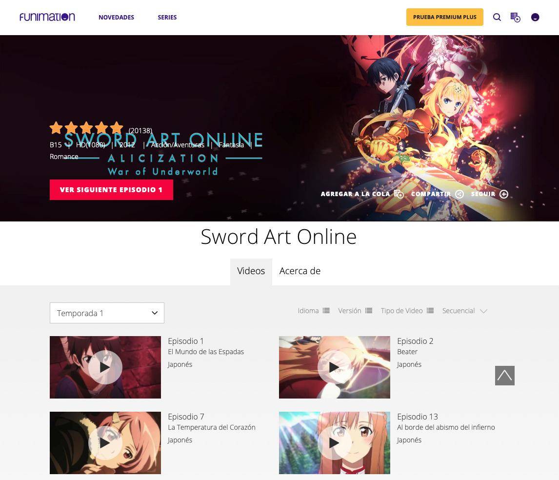 FunimationMX lanza su servicio web antes de lo esperado 1