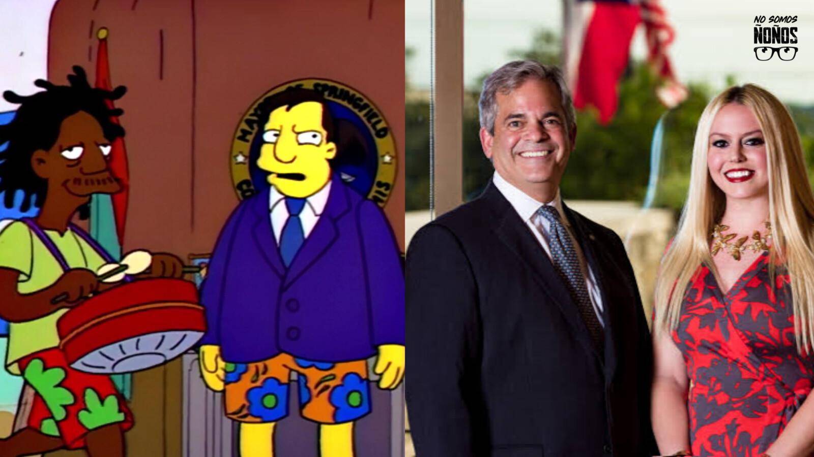 Como en los Simpsons: Alcalde da mensaje de alerta del COVID-19 desde sus vacaciones