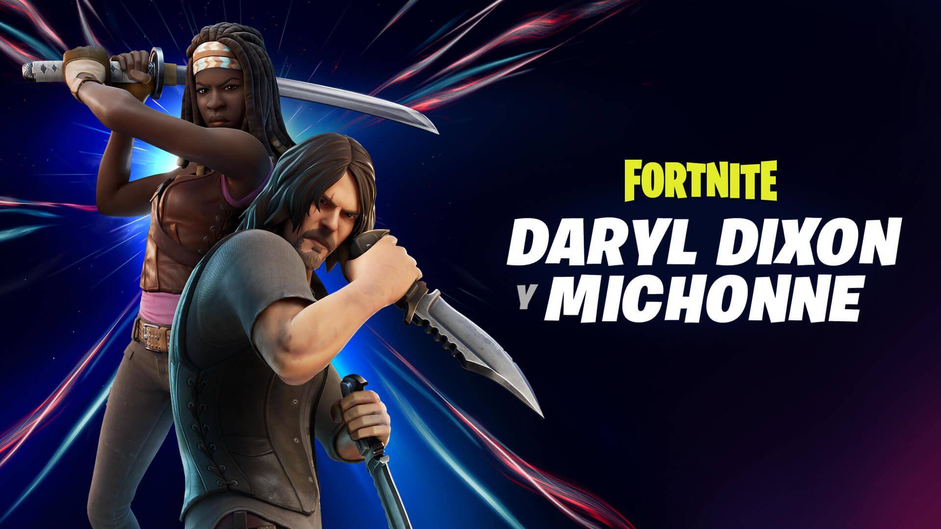 daryl michonne the walking dead fortnite