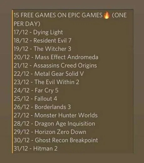 Se vienen los juegos gratis de la Epic Games Store 1
