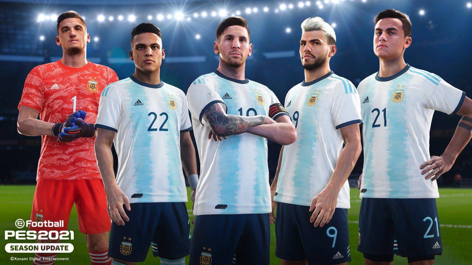 eFootball PES 2021 se convierte en el videojuego oficial de la Asociación del Fútbol Argentino