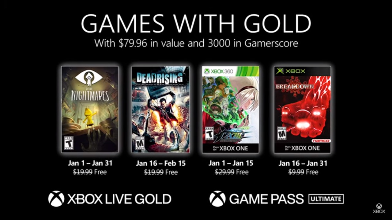 Estos son los juegos de Xbox Live Gold de Enero 2021