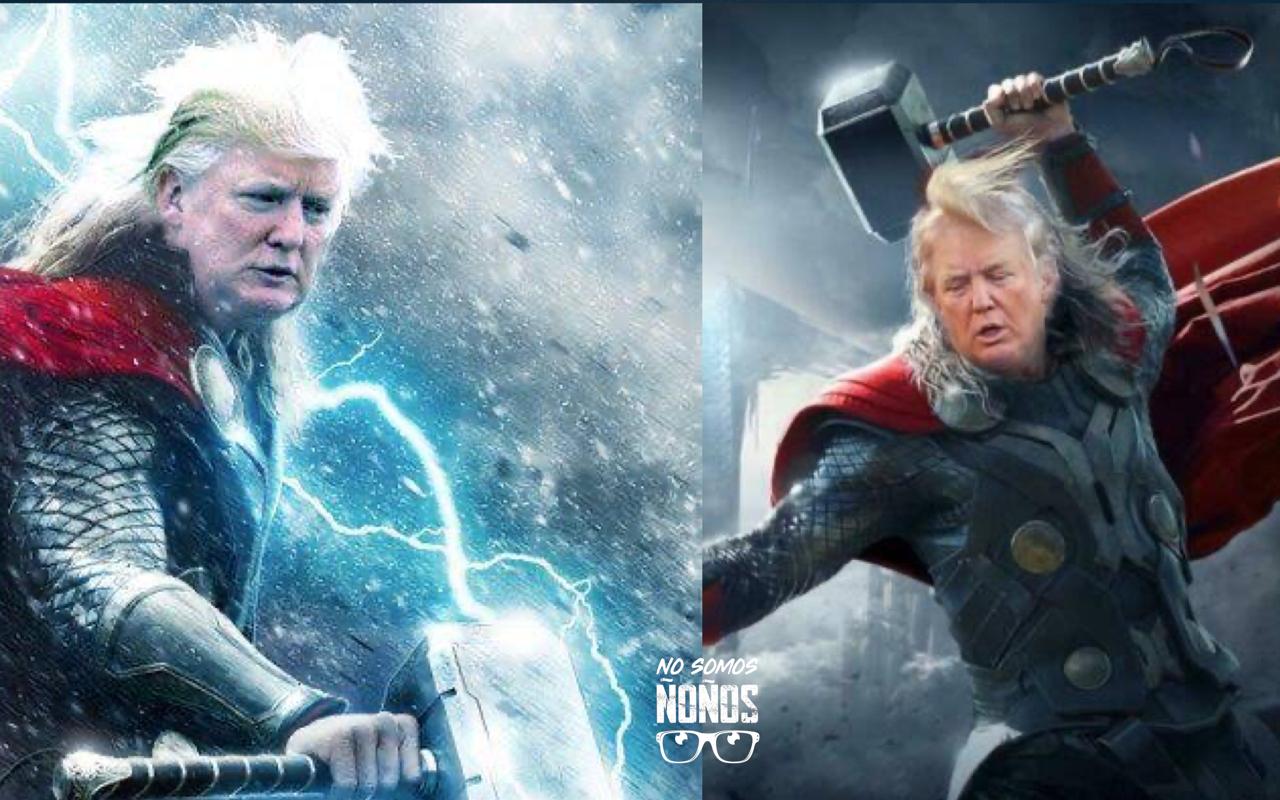 ¿Es digno? Donald Trump es dueño del martillo de Thor