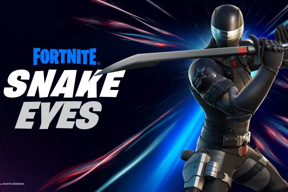 Snake Eyes de G.I. Joe estará en Fortnite y también tendrá figura de Hasbro