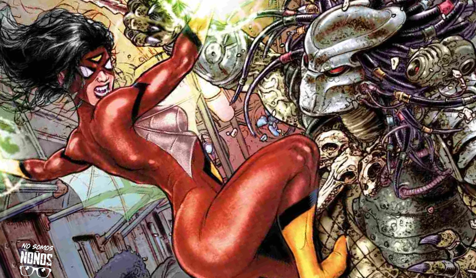Predator vs Marvel, Spider-Woman Portada