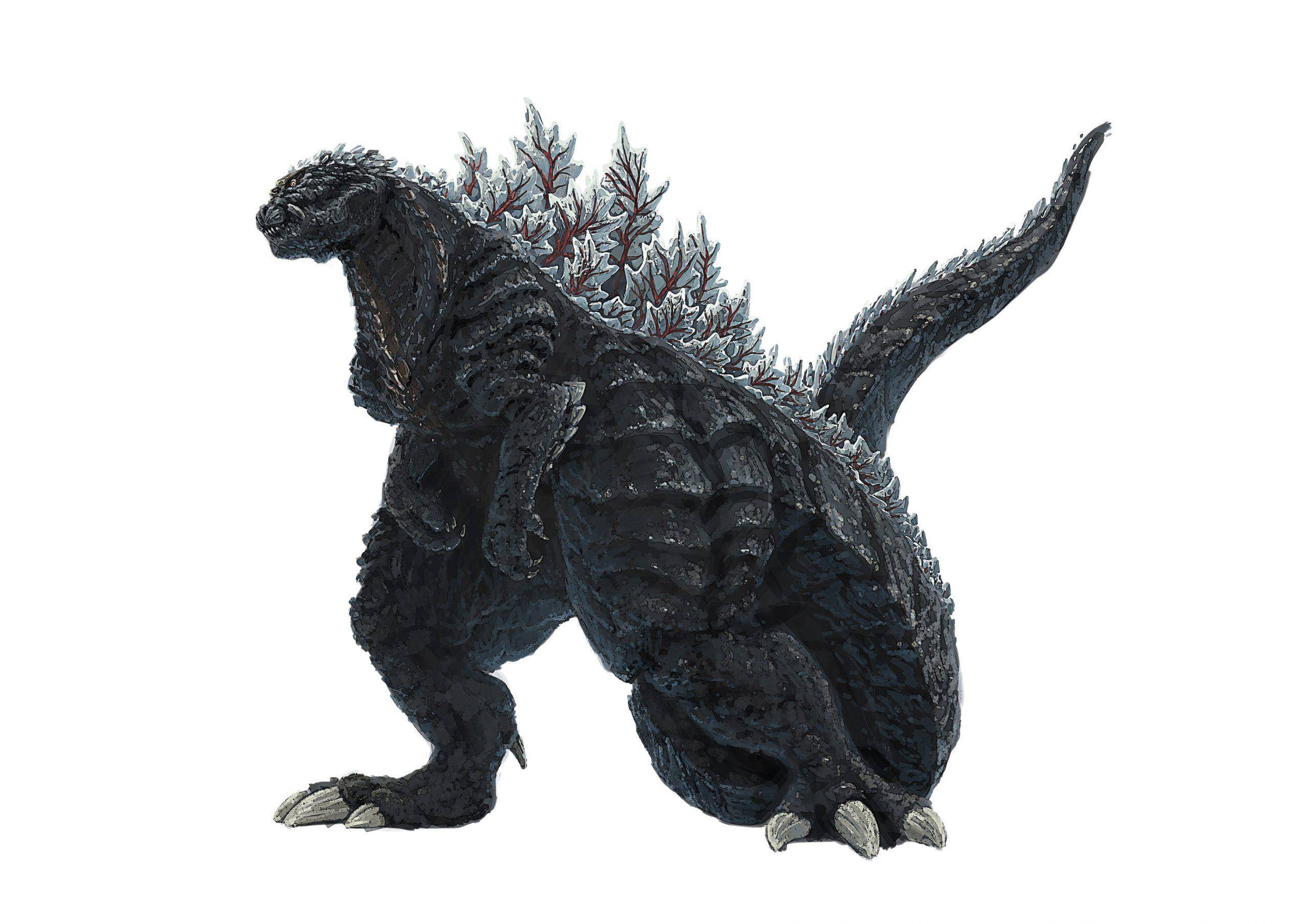 Nuevo diseño de Godzilla para su participación en el anime Godzilla Singular Point. 