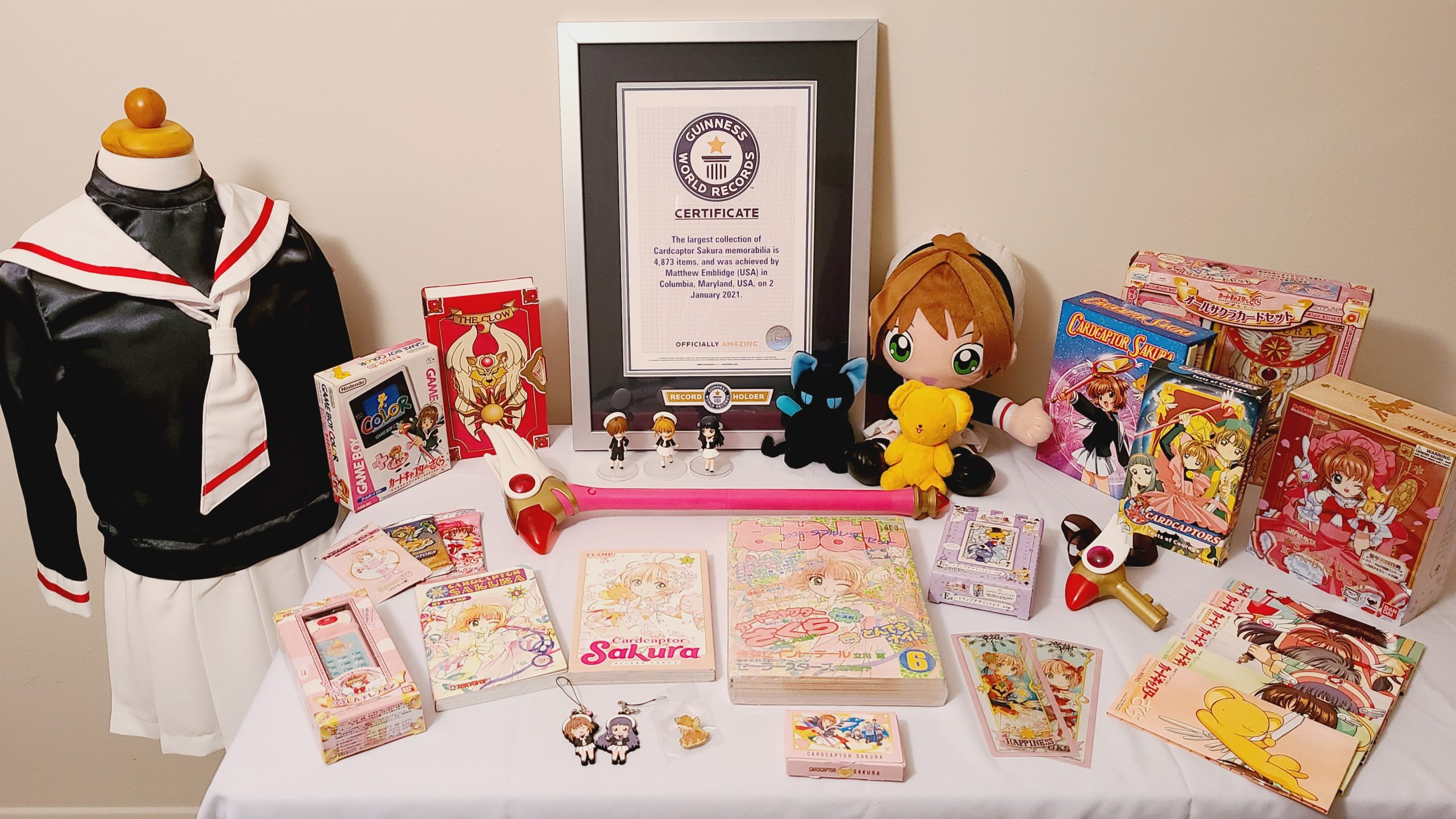 Otaku rompe el récord de la colección más grande de Sakura Card Captor