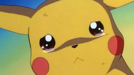 Pokemon Pikachu llorando