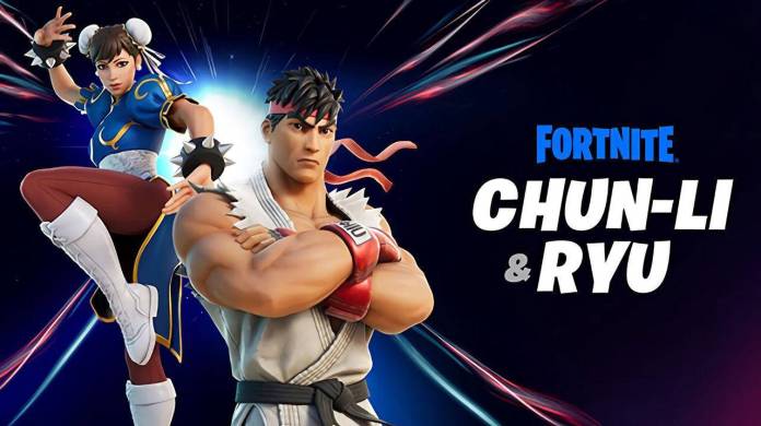 fortnite street fighter ryu chun-li