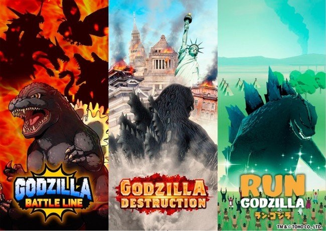 Godzilla obtiene 3 juegos nuevos para teléfonos 1