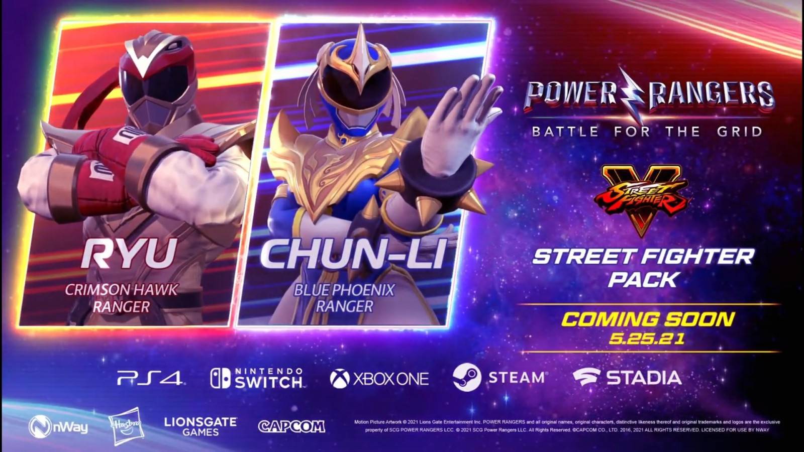 Power Rangers: Battle For The Grid – Crossover con Street Fighter revela a Ryu con el traje de Angel Grove. 1