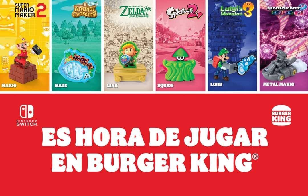 Burger King México anuncia colaboración con Nintendo para traer juguetes inspirados en sus mas grandes franquicias!