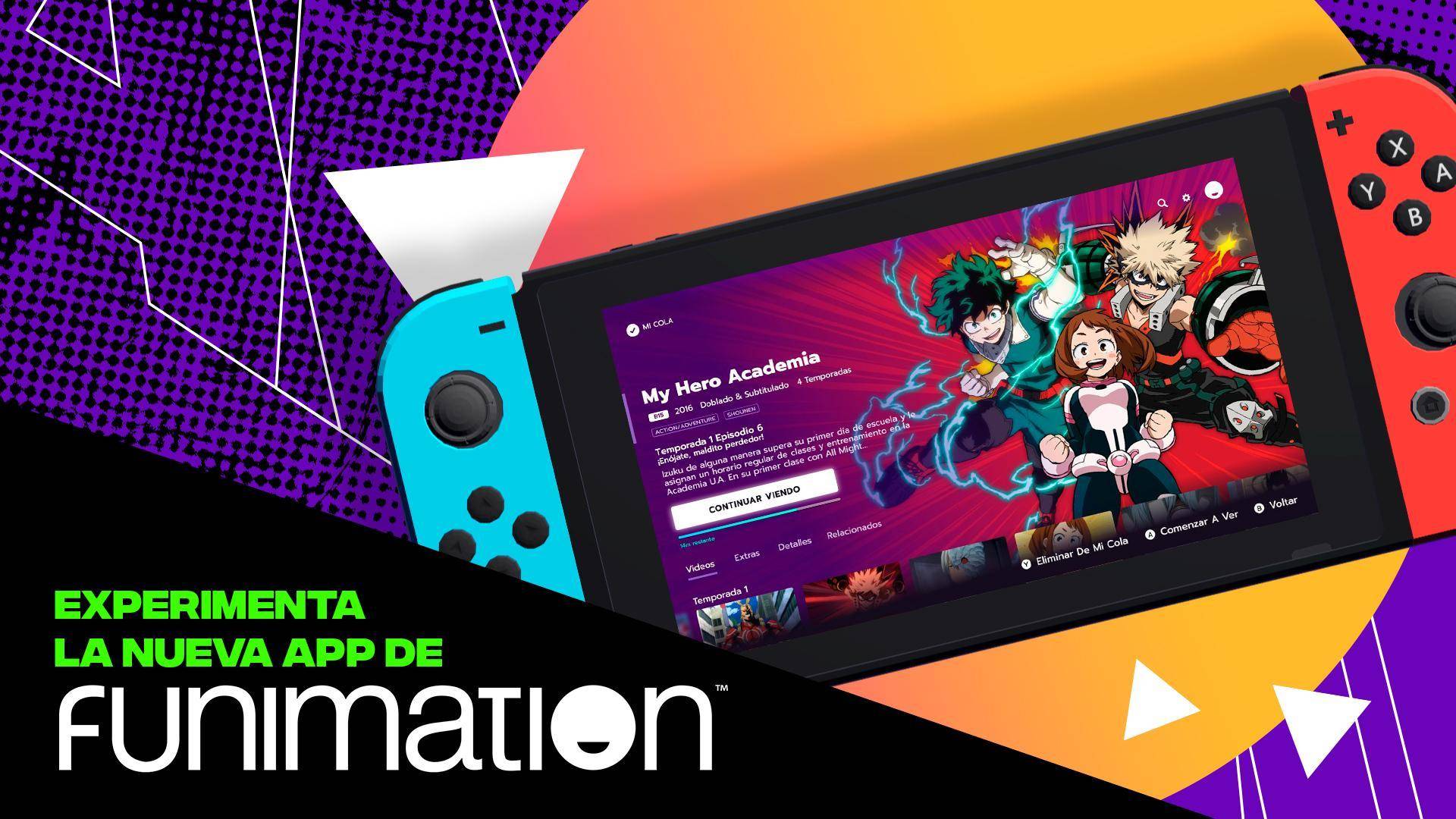 Funimation llega a la eShop de Nintendo Switch con una prueba de gratuita de ¡14 días!