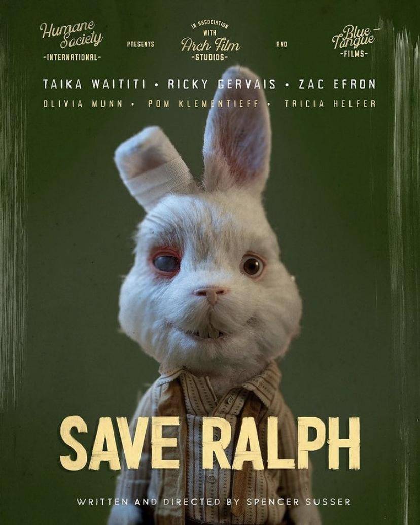 Save Ralph es un corto estilo Stop Motion que fue lanzado por la Humane Society que nos presenta una historia protagonizada por un conejo exponiendo el trato que reciben los animales en algunas pruebas de productos cosméticos. 