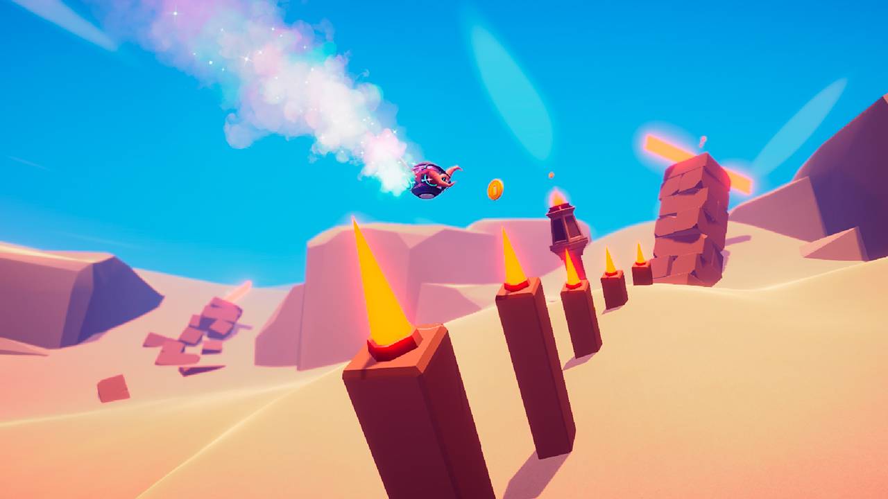 Glyph es un juego de plataformas en 3D que presenta un ambiente colorido y folclórico, donde nos ponemos las alas de un escarabajo mecánico en forma de esfera para emprender aventuras completamente divertidas e innovadoras.