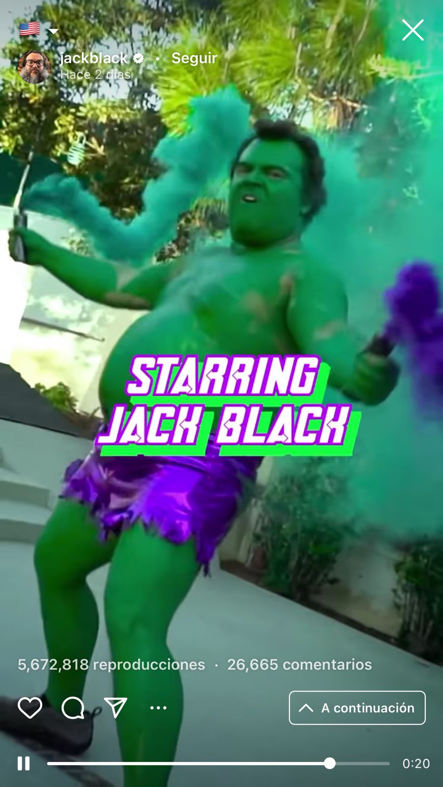 Jack Black se transforma en Los Vengadores en divertido video viral 3