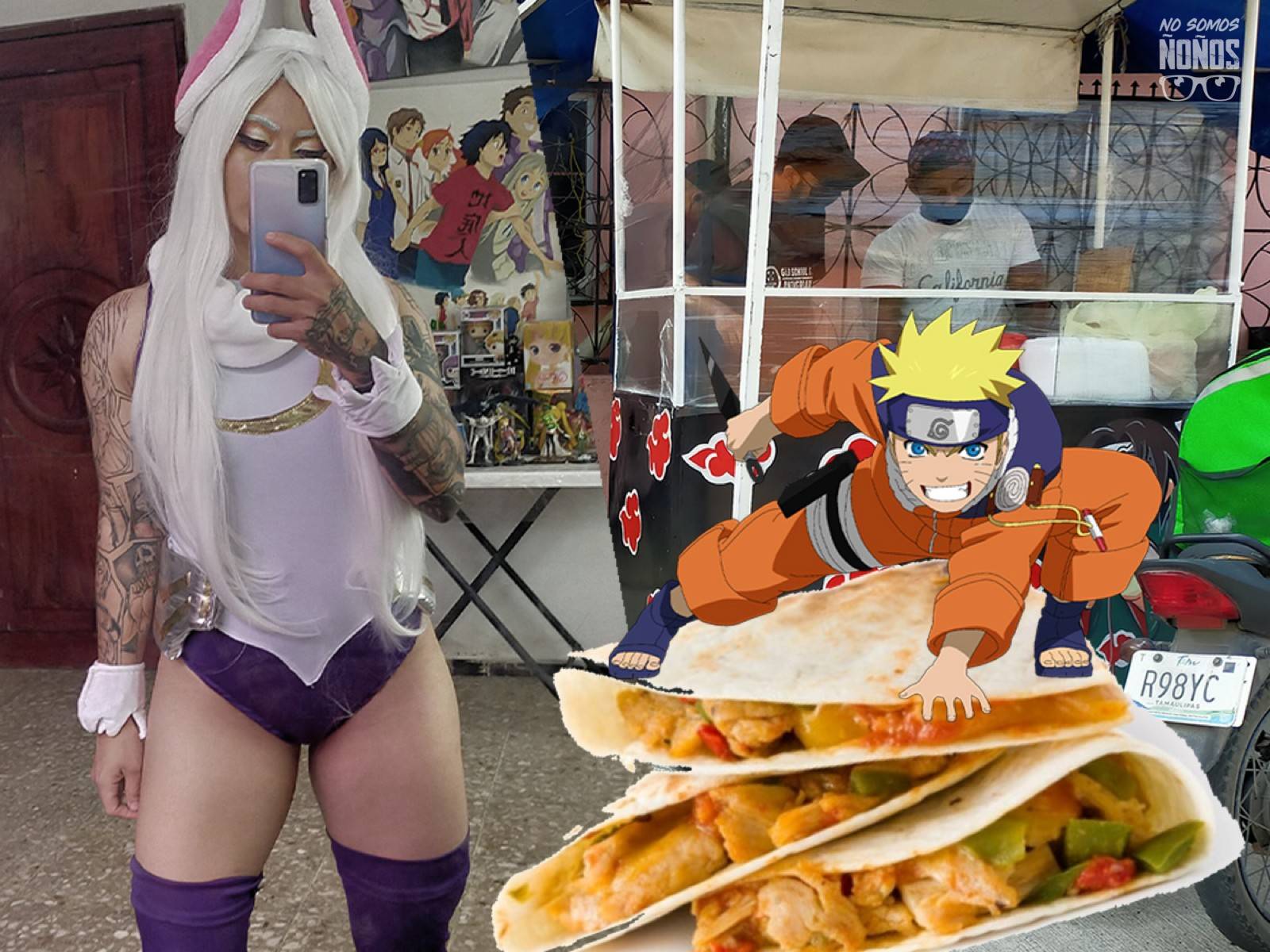 Conoce a Topo Qkas, las quesadillas de Naruto atendidas por cosplayers