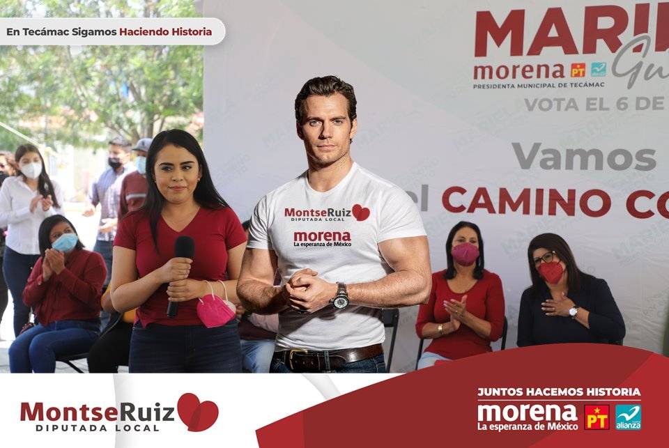 Política Mexicana utiliza imagen de Henry Cavill en campaña