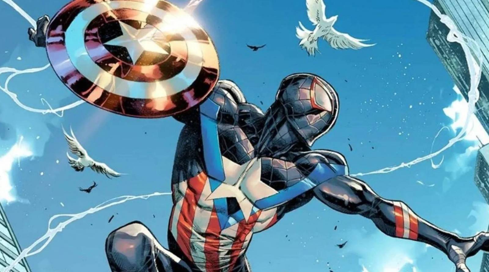 La portada del cómic #28 de Spider-Man Miles Morales nos deja ver un nuevo traje Inspirado en el Capitán América que usara nuestro amigable vecino. 