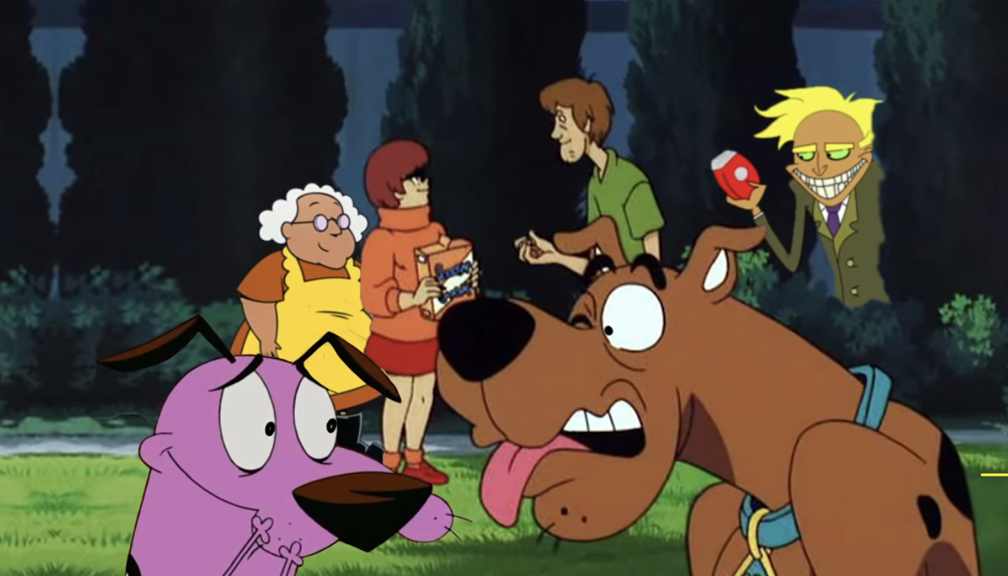 Se filtra épico crossover entre Scooby Doo y Coraje, el perro cobarde 1