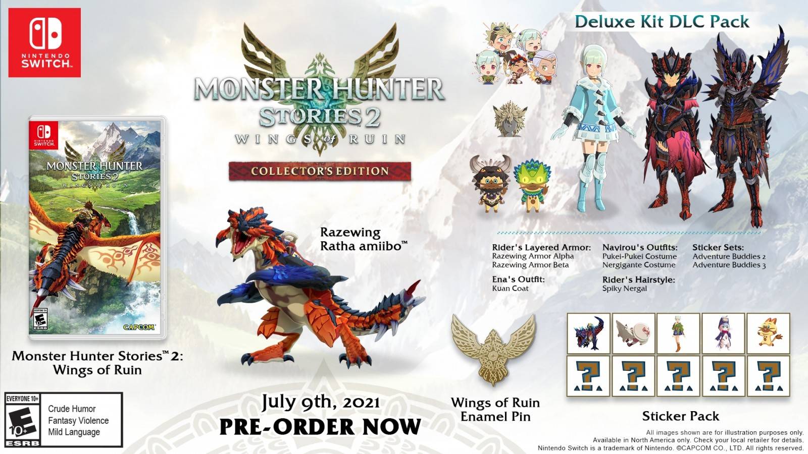Monster Hunter Stories 2: Wings of Ruin se prepara para su lanzamiento liberando la cinemática inicial 3