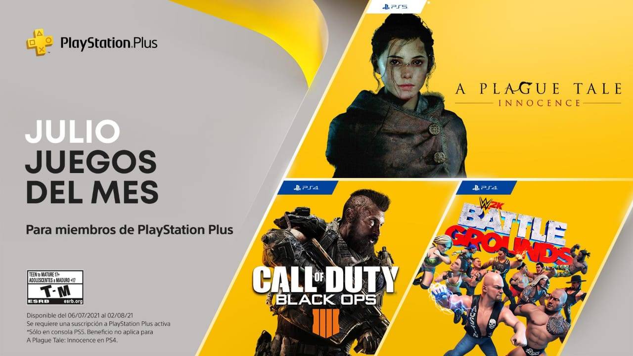 Estos son los juegos que llegarán a PlayStation Plus en Julio 2021