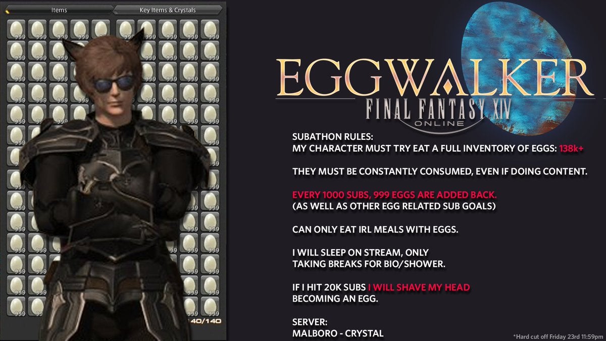 Final Fantasy XIV: Jugador pasara a la fama gracias a 140,000 huevos