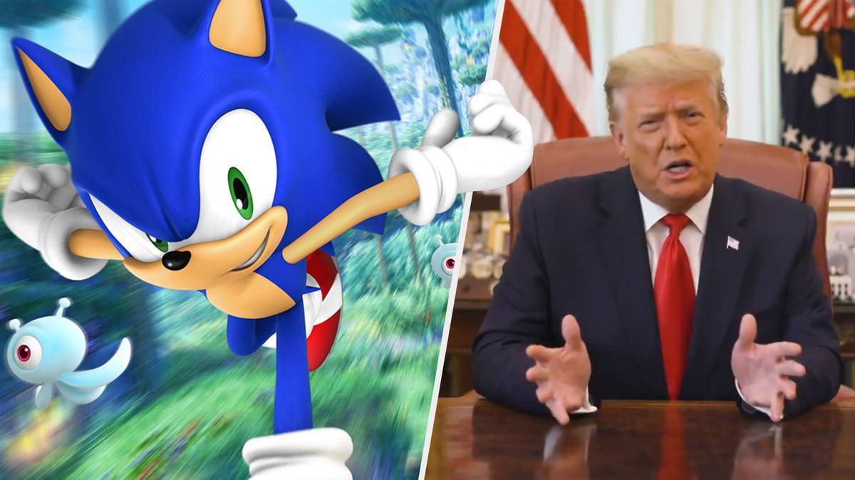 GETTR, la red social de Donald Trump, ha sido inundada de porno de Sonic