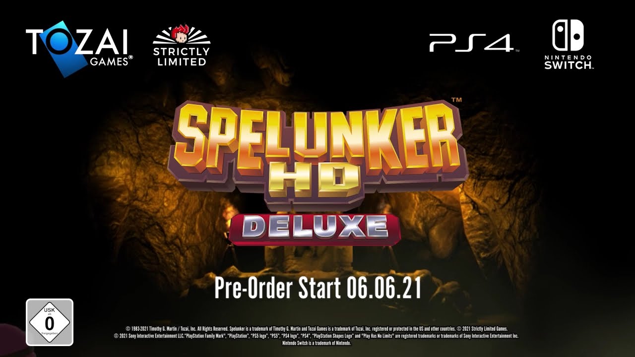 Spelunker regresa este 6 de Agosto en HD para Nintendo Switch y PlayStation 4
