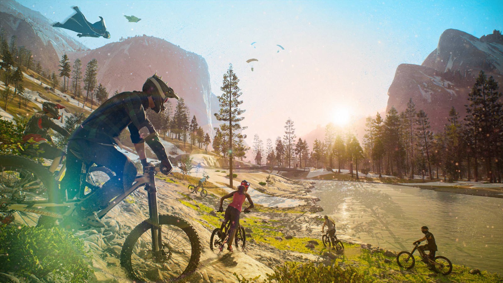 Ubisoft nos comparte más información sobre el mundo de Riders Republic el cual esta inspirado en los grandes parques nacionales norteamericanos. 