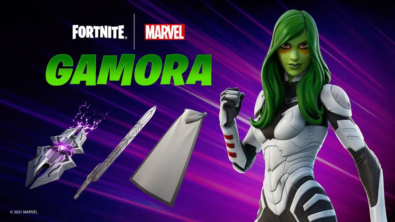 Gamora llegará muy pronto a Fortnite