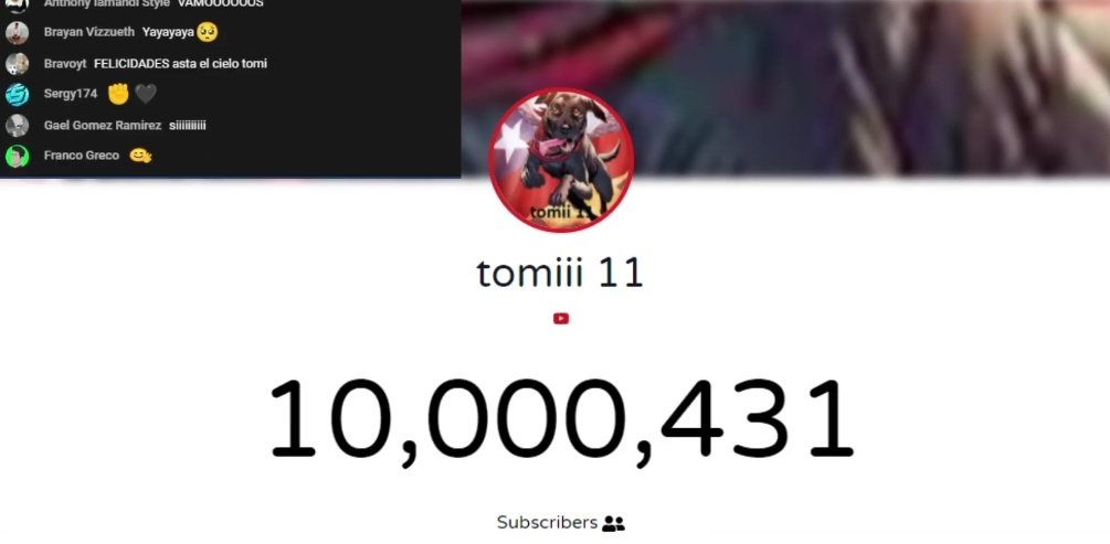 ¡Si, Tomiii11 alcanzó los 10 millones de suscriptores! 2