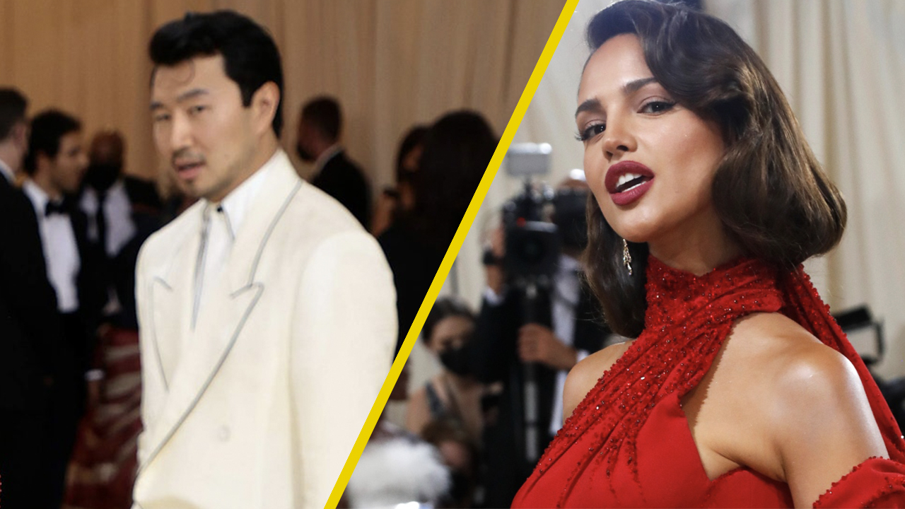 Simu Liu se disculpa con Eiza González por ‘convertirlos en meme’, responde con meme