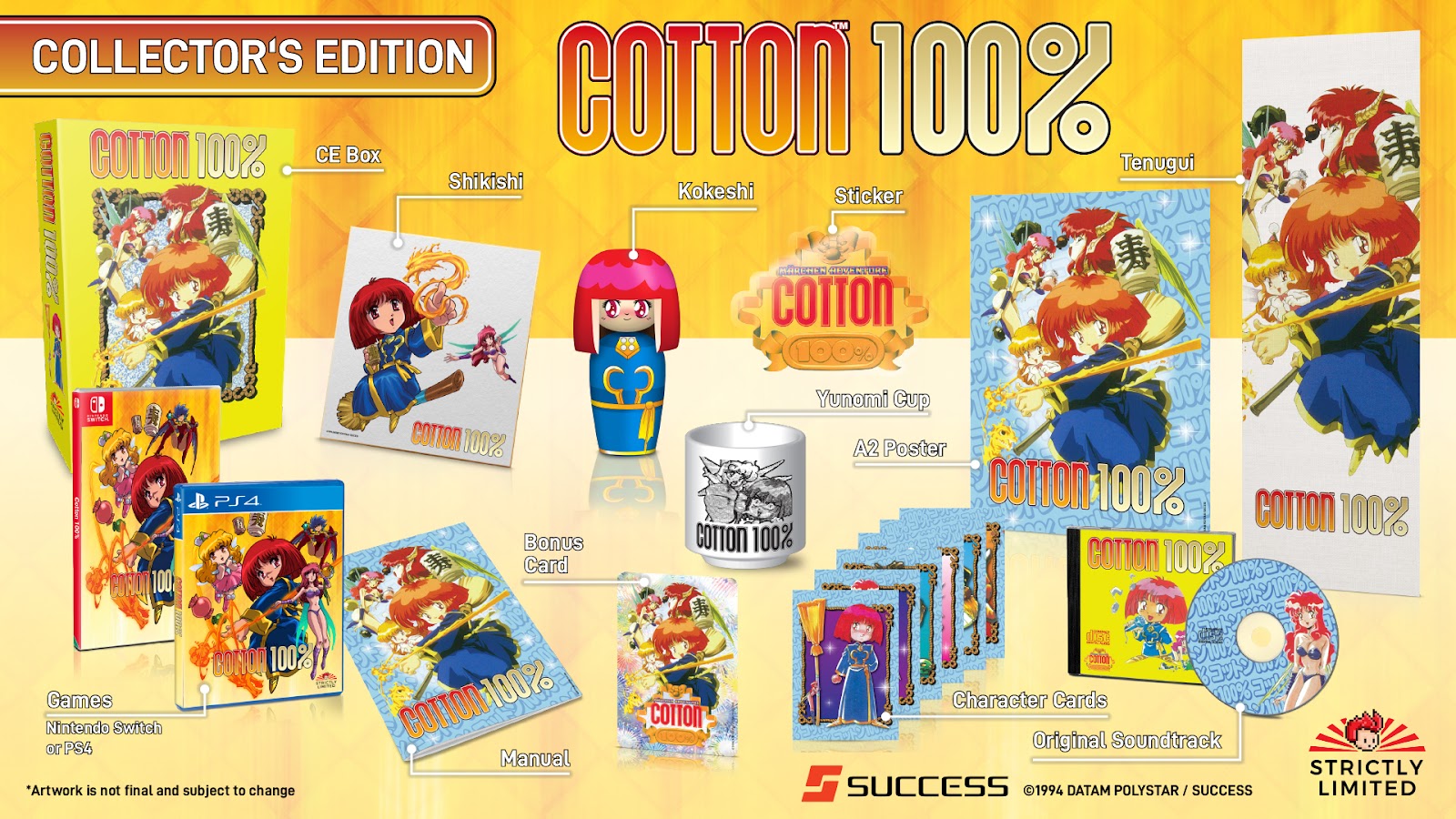 ININ Games y Strictly Limited Games anuncian las ediciones especiales y de coleccionista de Cotton 100%