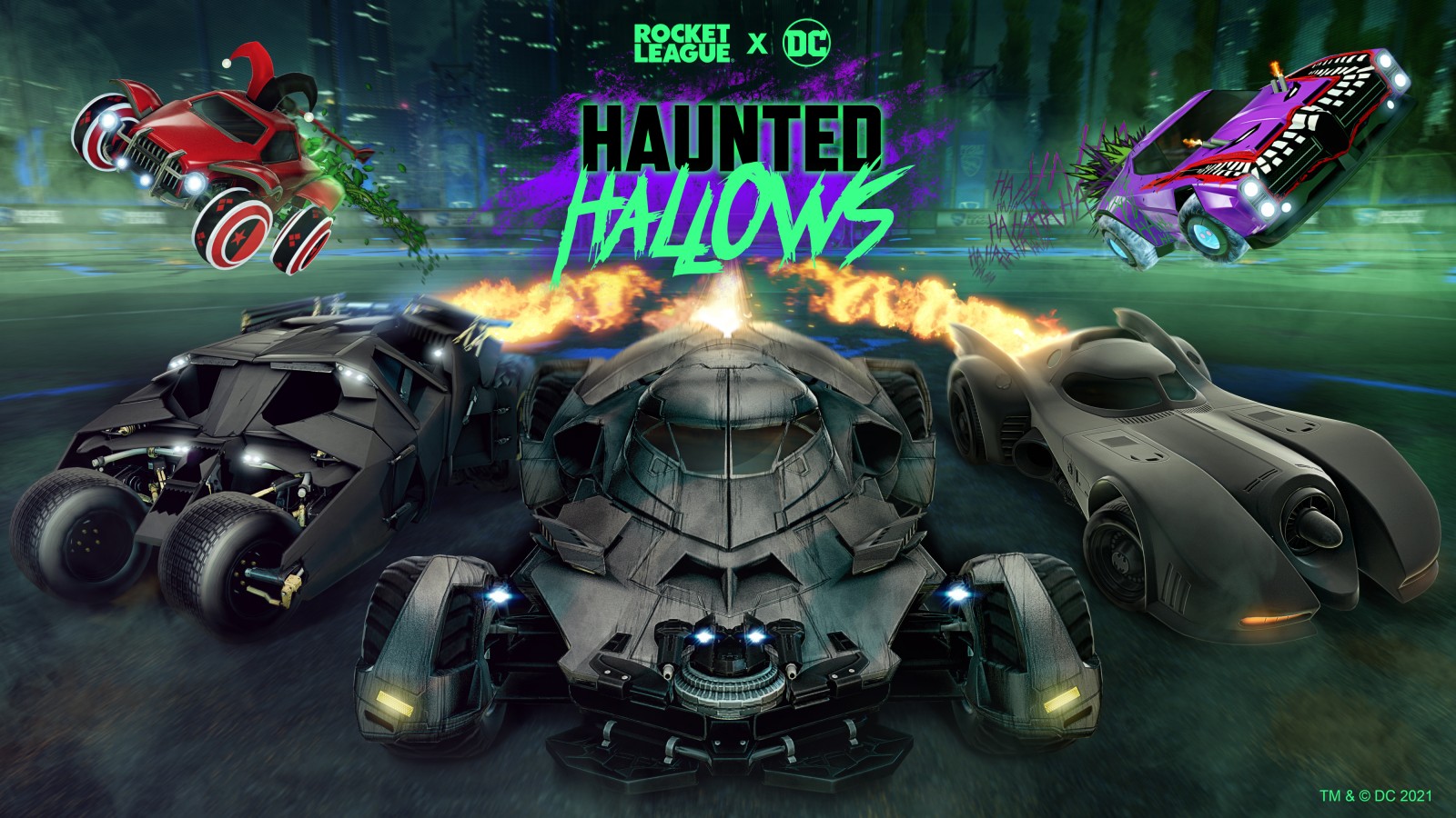 Batman Rocket LEague Haunted Hallows